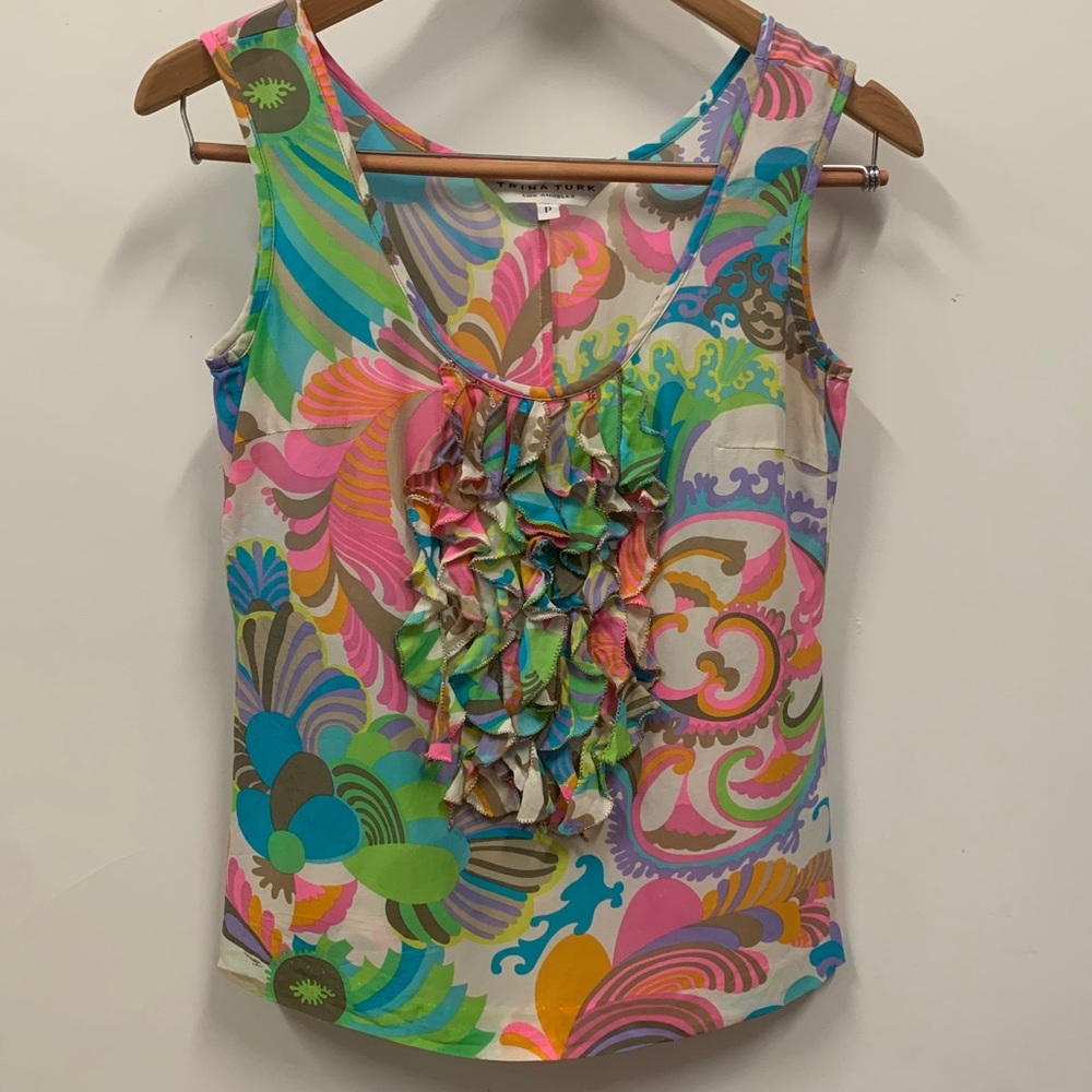 Trina Turk silk tank top